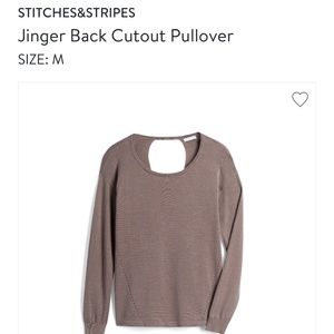 Stitches & Stripes:  Jinger Back Cutout Pullover